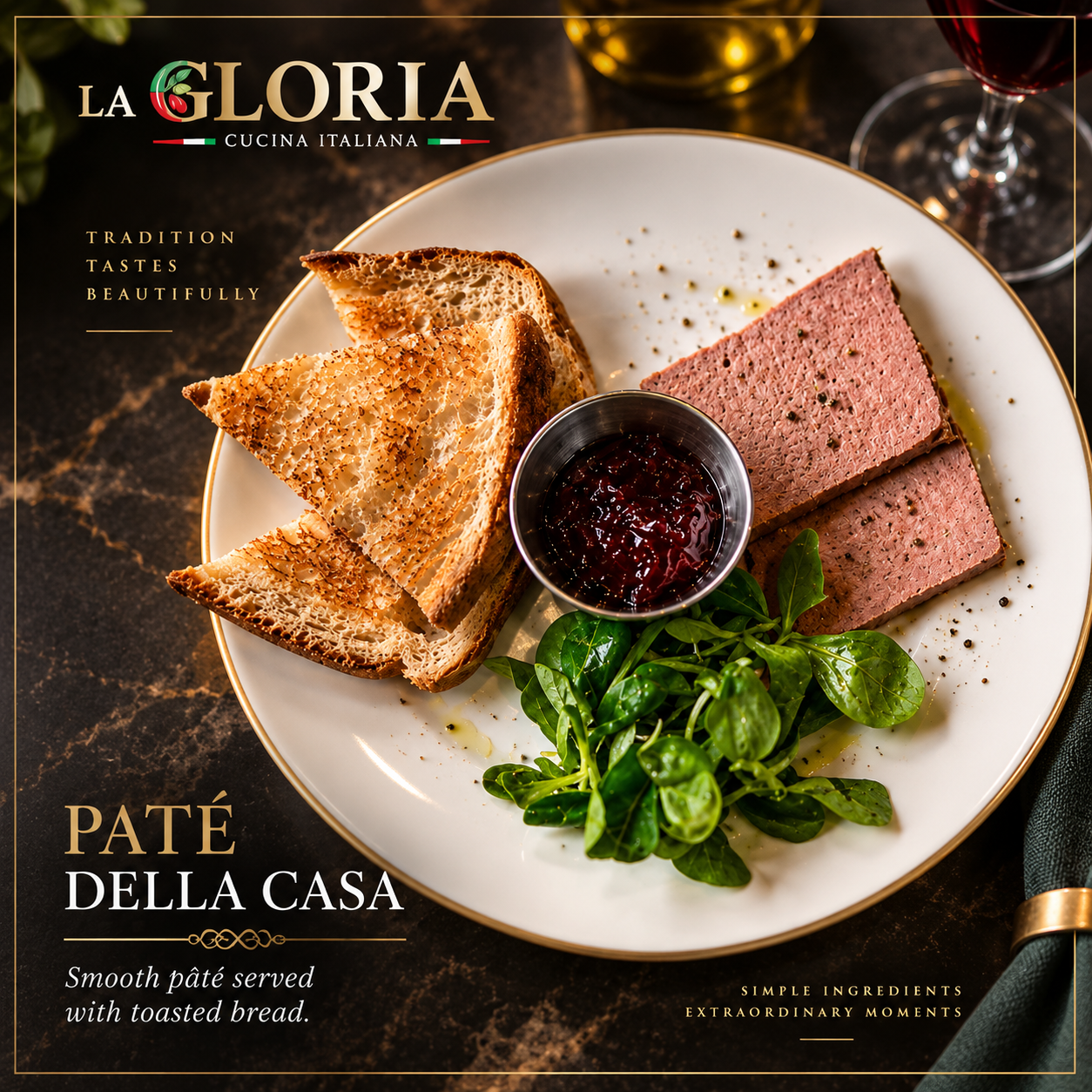 La Gloria Pâté della Casa promotional food image